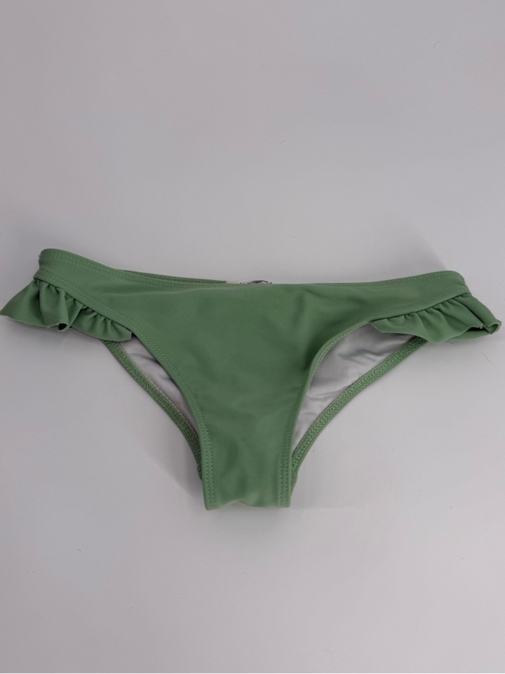 Minnow Girl's Ruffle Bikini Bottom | Sage Green | Size 7/8T